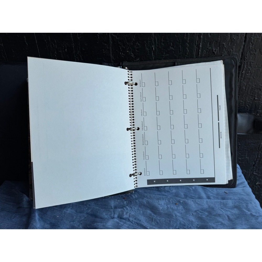 Vintage Mead Five Star latch Binder with Garfield Folders 90s School Supplies - Picture 14 of 14